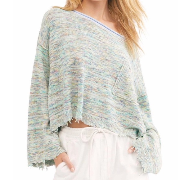 Free People Sweaters - NWT Free People Prism Pullover Spacedye Sweater S